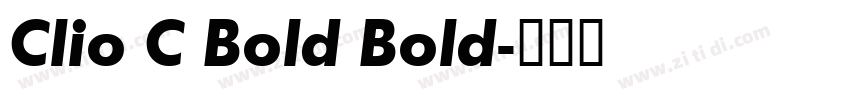 Clio C Bold Bold字体转换
